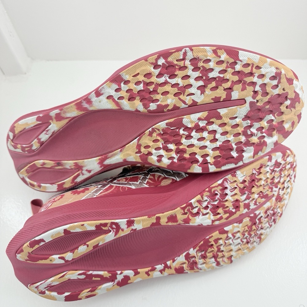 ASICS Noosa Tri 16 Mens 12 Red Orange Paisley Running Shoes Marathon Sneakers - Picture 10 of 11